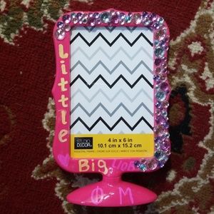 Phi Mu rhinestone frame
